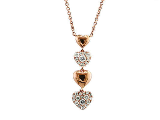 EFFY 14K ROSE GOLD DIAMOND NECKLACE