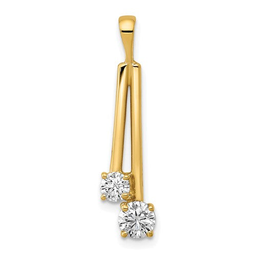 14k White Gold Halo (Holds 1.5 carat (7.3mm) Round Center) 1/2 carat Diamond Semi-mount Engagement Ring