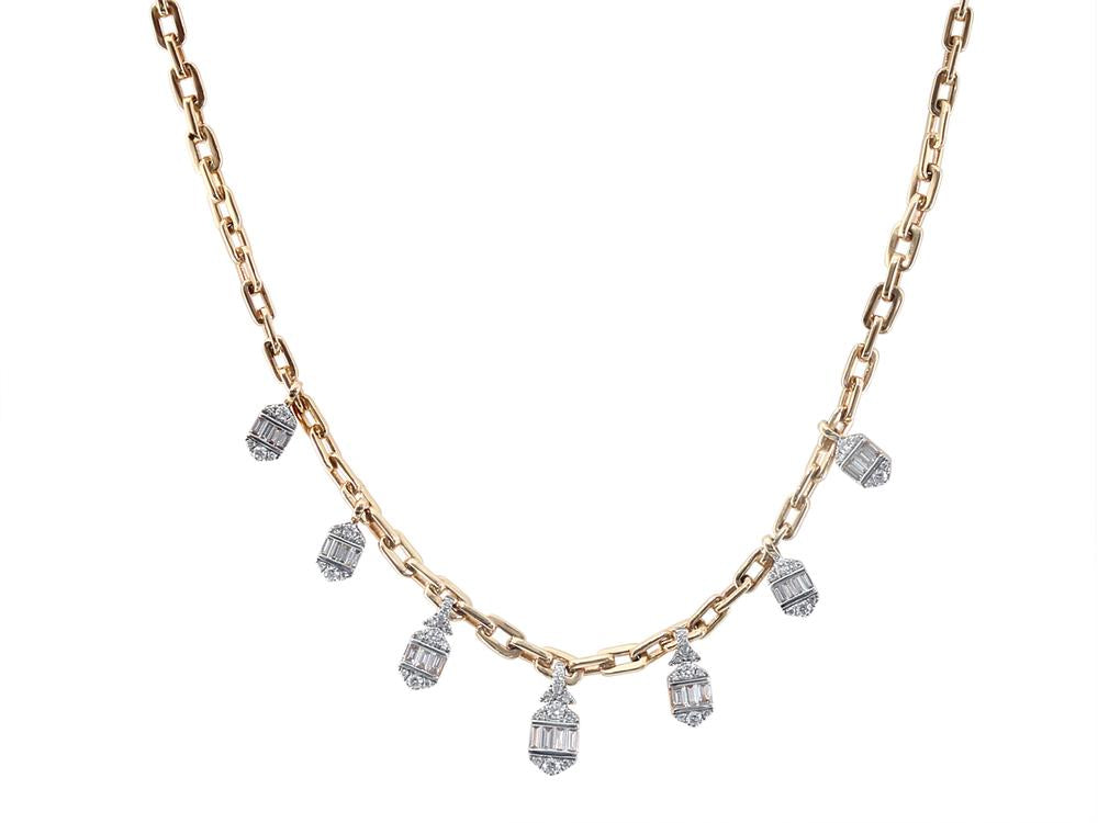 EFFY 14K YELLOW GOLD DIAMOND NECKLACE