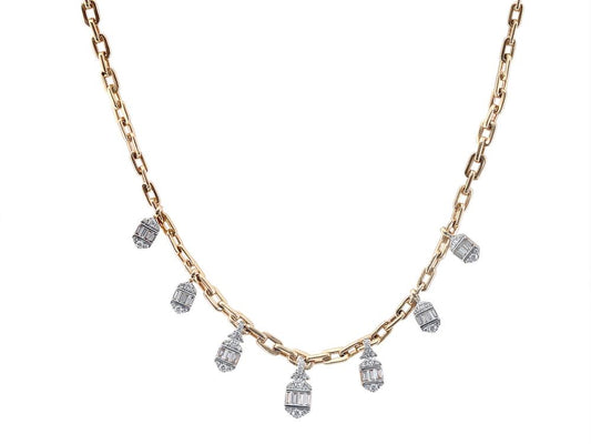 EFFY 14K YELLOW GOLD DIAMOND NECKLACE