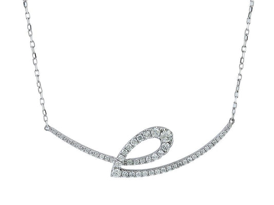 EFFY 14K WHITE GOLD DIAMOND NECKLACE