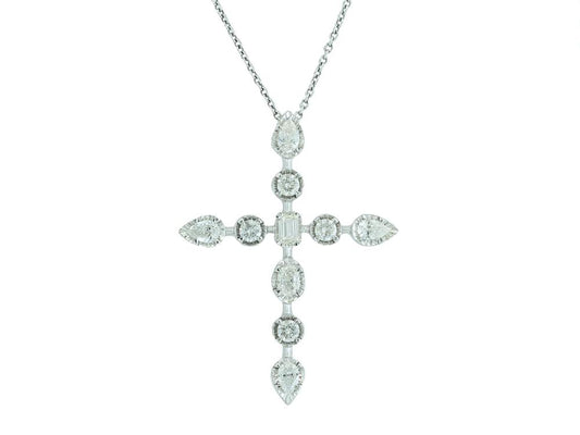 EFFY 14K WHITE GOLD DIAMOND PENDANT