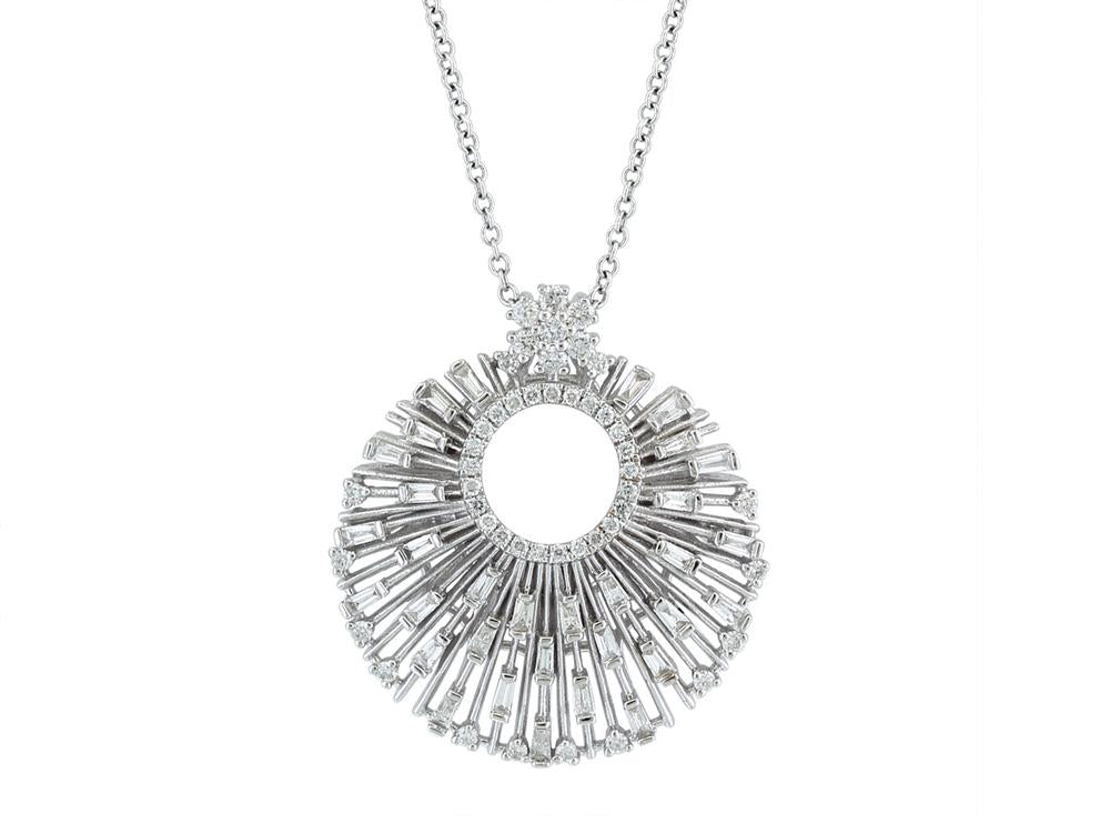 EFFY 14K WHITE GOLD DIAMOND PENDANT