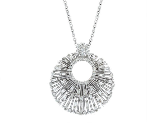 EFFY 14K WHITE GOLD DIAMOND PENDANT
