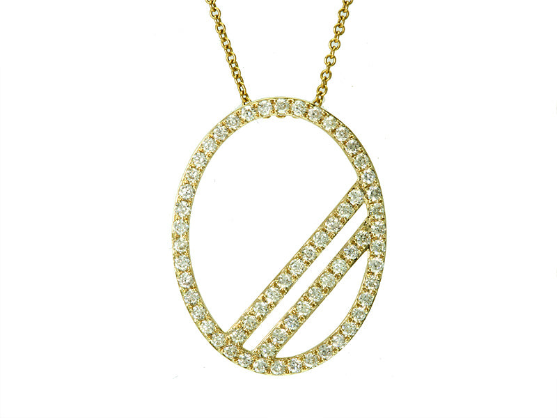 EFFY 14K YELLOW GOLD DIAMOND PENDANT