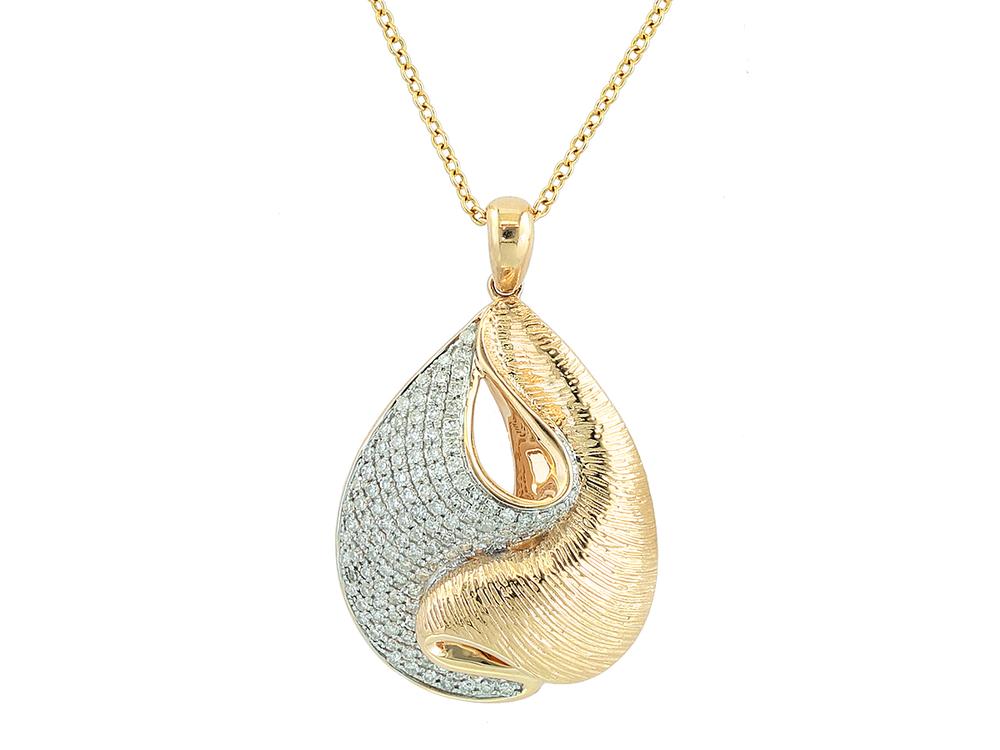 EFFY 14K YELLOW GOLD DIAMOND PENDANT