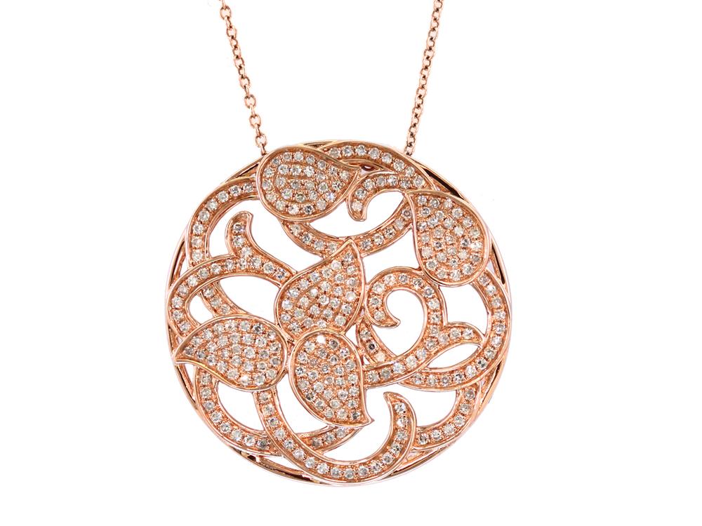 EFFY 14K ROSE GOLD DIAMOND PENDANT