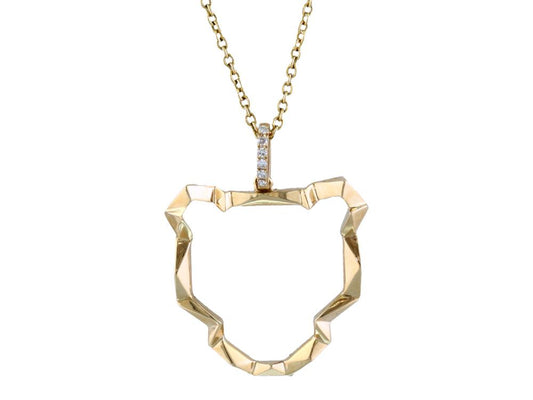 EFFY 14K YELLOW GOLD DIAMOND PENDANT