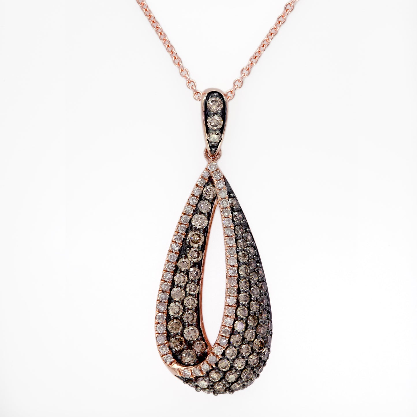 Effy 14K Rose Gold Diamond,Espresso Diamond, Pendant