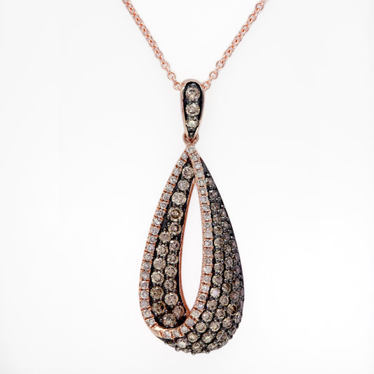 Effy 14K Rose Gold Diamond,Espresso Diamond, Pendant