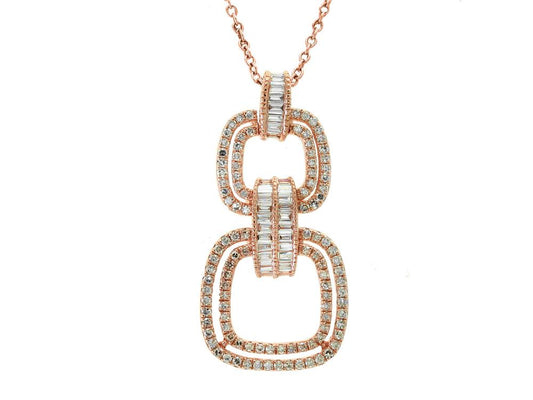 EFFY 14K ROSE GOLD DIAMOND PENDANT